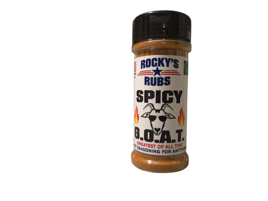 Spicy G.O.A.T. - GREATEST OF ALL TIME Spicy Hot Seasoning for Meats, Fish, Pizza, Vegetables