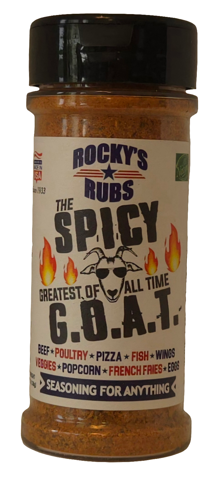 Spicy G.O.A.T. - GREATEST OF ALL TIME Spicy Hot Seasoning for Meats, Fish, Pizza, Vegetables